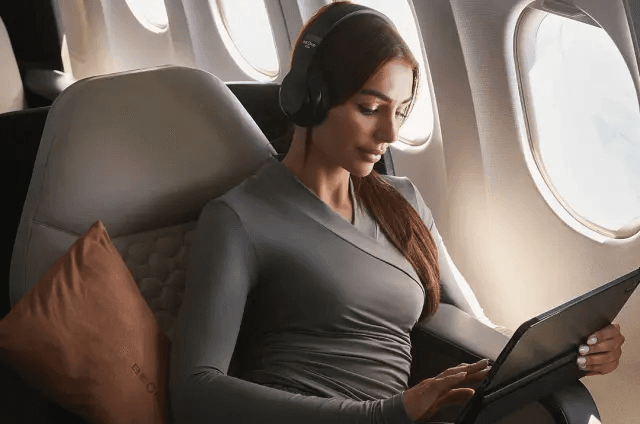 Generous personal space and soft ambient lighting